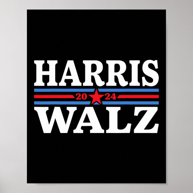 Affiche Walz 2024 Election Kamala Harris Tim Waltz 2024 9 (Devant)