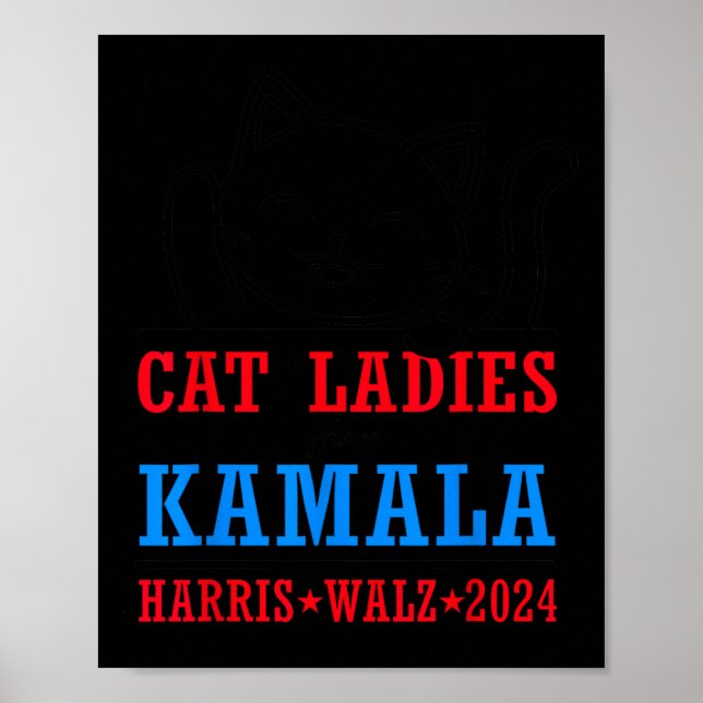 Affiche Walz 2024 élection présidentielle Kamala Harris Ti (Devant)