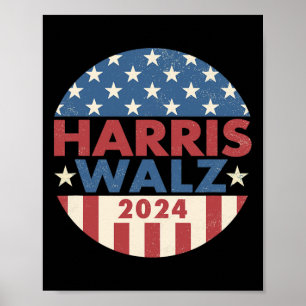 Affiche Walz 2024 Kamala Harris 2024 Tim Walz 2024 Usa Fla