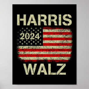 Affiche Walz 2024 Kamala Harris 2024 Tim Walz 2024 Usa Fla