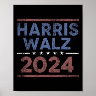 Affiche Walz 2024 - Kamala Harris Tim Walz 1