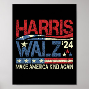Affiche Walz 2024 Rendre à l'Amérique le genre Harris Walt