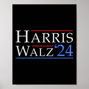 Affiche Walz 2024 Sauvez la démocratie 2024 Élection Drôle