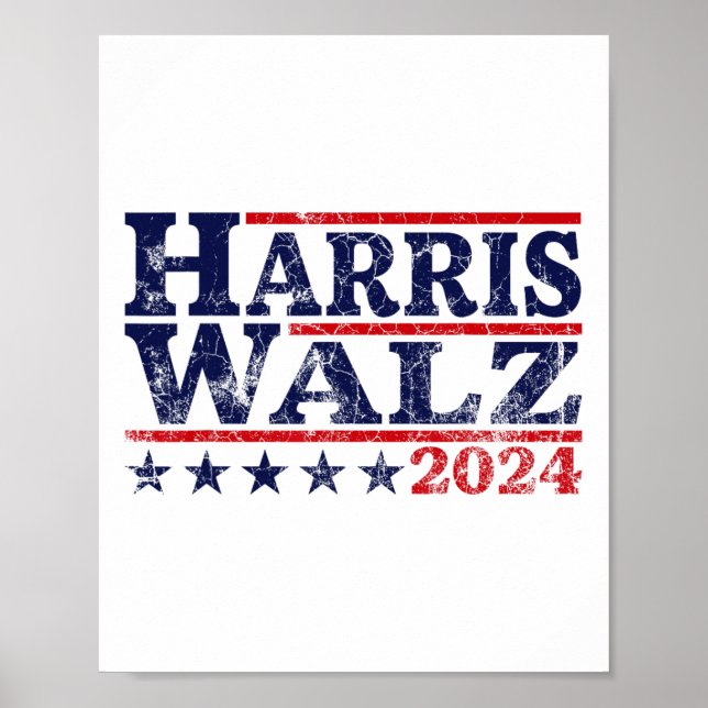 Affiche Walz 24 Election Kamala Harris Tim Waltz 24 (Devant)