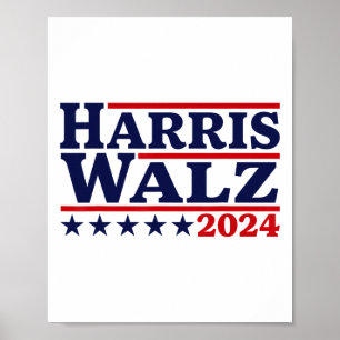 Affiche Walz 24 Élection Kamala Harris Tim Waltz 24 4 