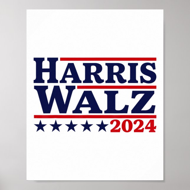 Affiche Walz 24 Élection Kamala Harris Tim Waltz 24 4  (Devant)