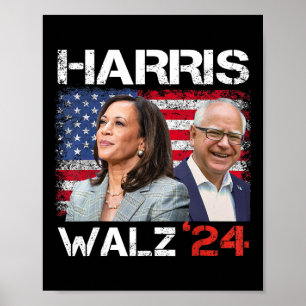 Affiche WAlzheimer 2024 élection du président Kamala Harri