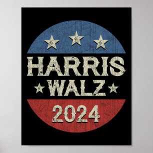 Affiche WAlzheimer 2024 Election Kamala Harris Tim W 2024