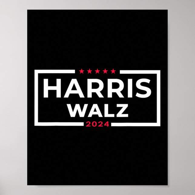 Affiche WAlzheimer 2024 Tim W Kamala Harris Élection améri (Devant)