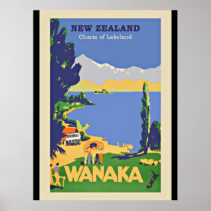 Affiche Wanaka, Nouvelle-Zélande