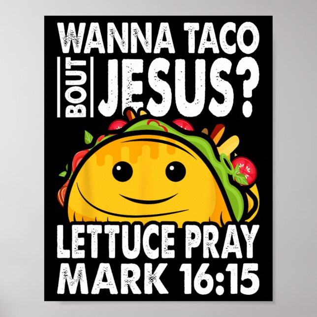 Affiche Wanna Taco Bout Jesus Cinco De Mayo Faisons la fêt (Devant)