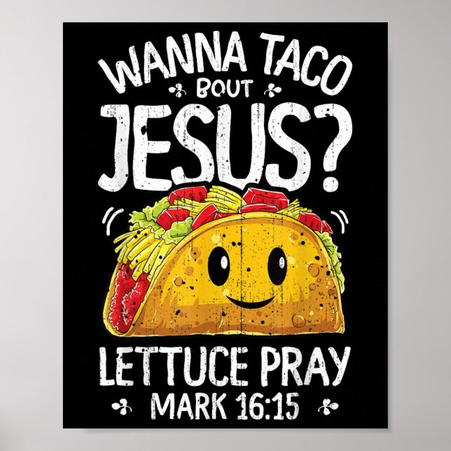 Affiche Wanna Taco Bout Jesus Cinco De Mayo Femmes Hommes  (Devant)