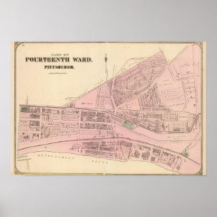 Affiche Ward 14 de Pittsburgh, Pennsyvania