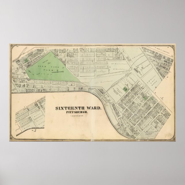 Affiche Ward 16 of Pittsburgh, Pennsyvania (Devant)