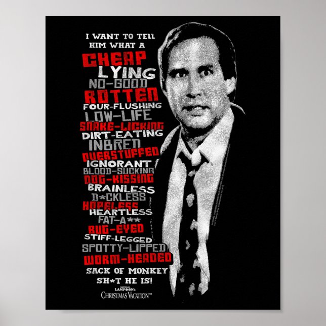 Affiche Warner Bros. Christmas Vacation Profanities - Wome (Devant)