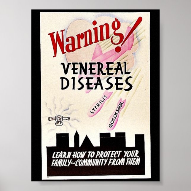 Affiche Warning Venereal Diseases (Devant)