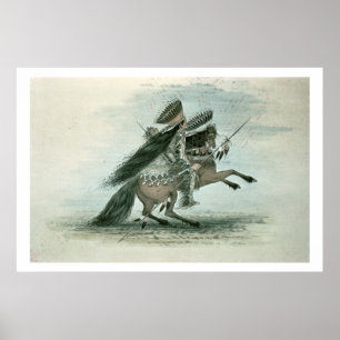 Affiche Warrior of the Crow Tribe (w/c on paper)