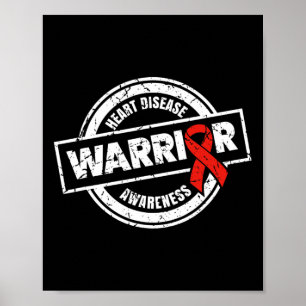 Affiche Warrior Red Ribbon Produits Cadeaux Maladie cardia