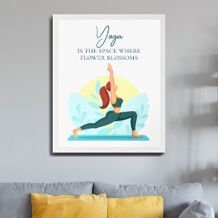 Affiche Warrior Yoga Art - Inspiration personnalisable