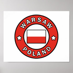 Affiche Warsaw Poland