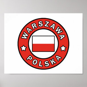 Affiche Warszawa Polska