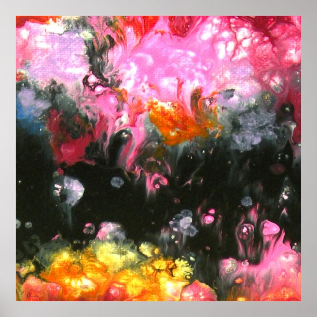 Affiche "Wash #3", abstract, psychedelic (Devant)