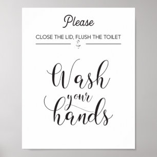 Affiche Wash Your Hands