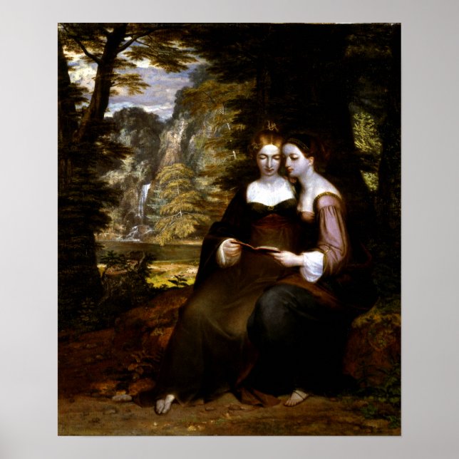 Affiche Washington Allston Hermia and Helena (Devant)