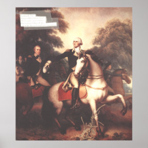 Affiche Washington avant Yorktown par Rembrandt Peale