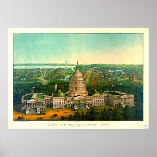 Affiche Washington City 1869