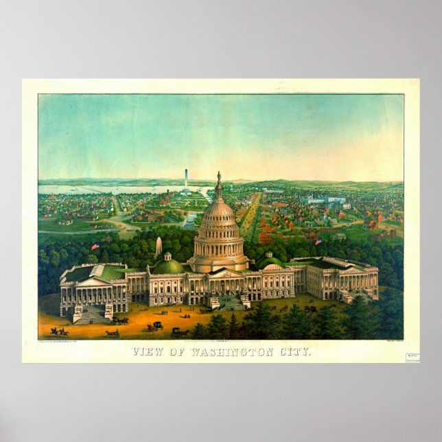 Affiche Washington City 1869 (Devant)