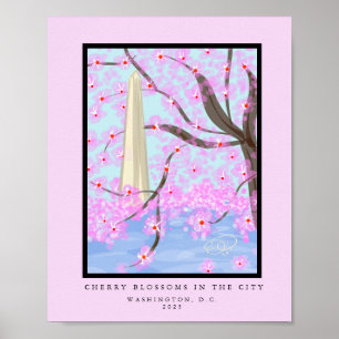 Affiche Washington, D.C./Cherry Blossom Imprimer