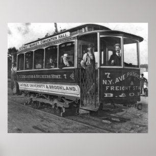 Affiche Washington, D.C. Street Car 1890