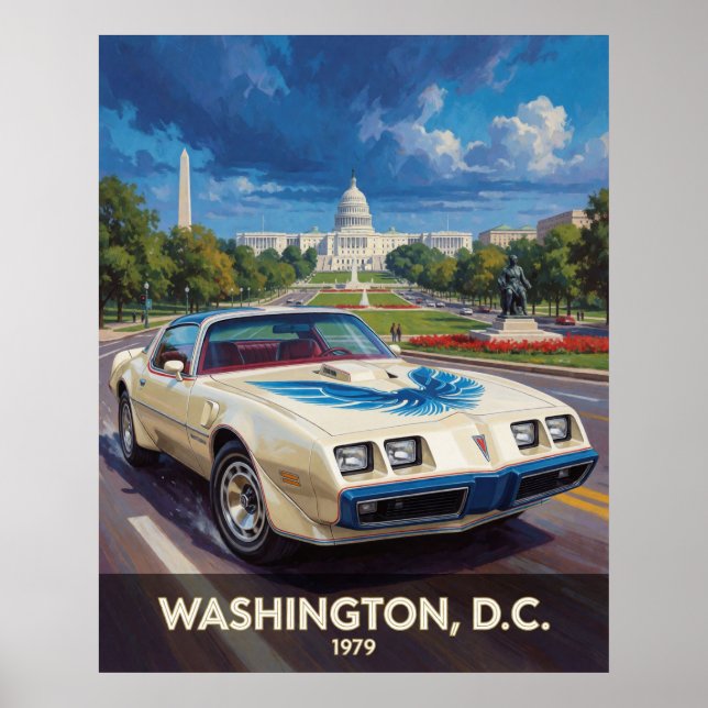 Affiche Washington DC American Road Cruiser 1979 (Devant)