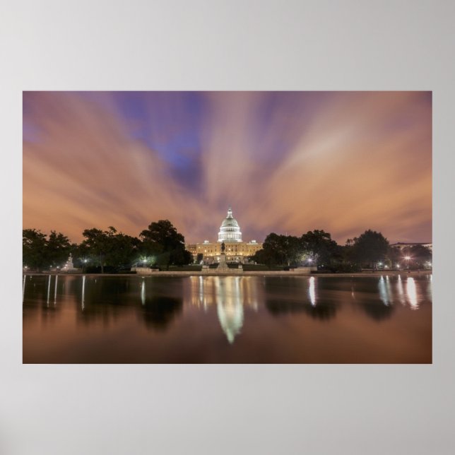 Affiche Washington DC, Capitol Building (Devant)
