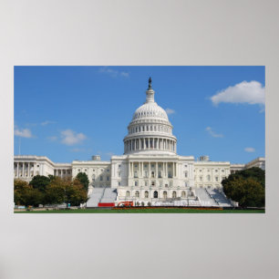 Affiche Washington DC Capitol, USA