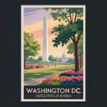 Affiche Washington DC Illustration Travel Art Vintage<br><div class="desc">Washington,  DC conception de voyage vectoriel rétro. Washington,  DC,  la capitale des États-Unis,  est remplie de monuments emblématiques,  de musées de classe mondiale et d'une riche signification historique.</div>