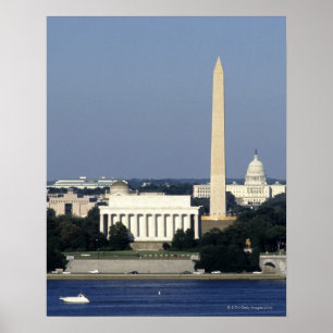 Affiche Washington DC Skyline avec US Capitol Building 2