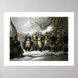 Affiche Washington et ses généraux