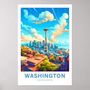 Affiche Washington États-Unis