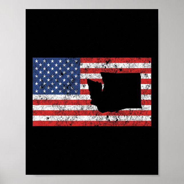 Affiche Washington Seattle Spokane Tacoma Vancouver Olympi (Devant)