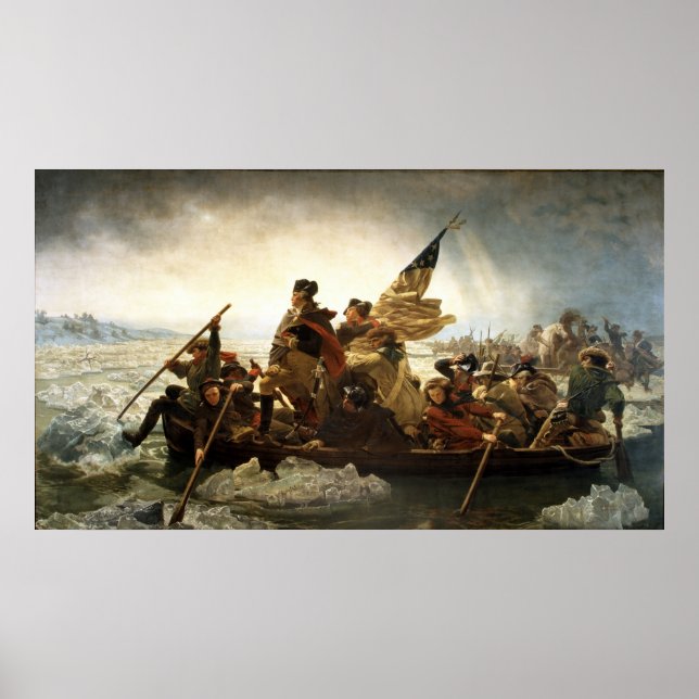 Affiche Washington traversant le Delaware (Devant)