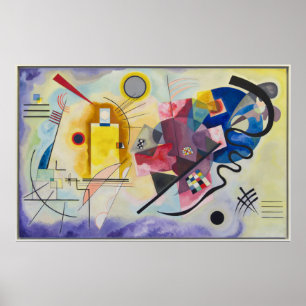 Affiche Wassili Kandinsky  Jaune-Rouge-Bleu - 1925