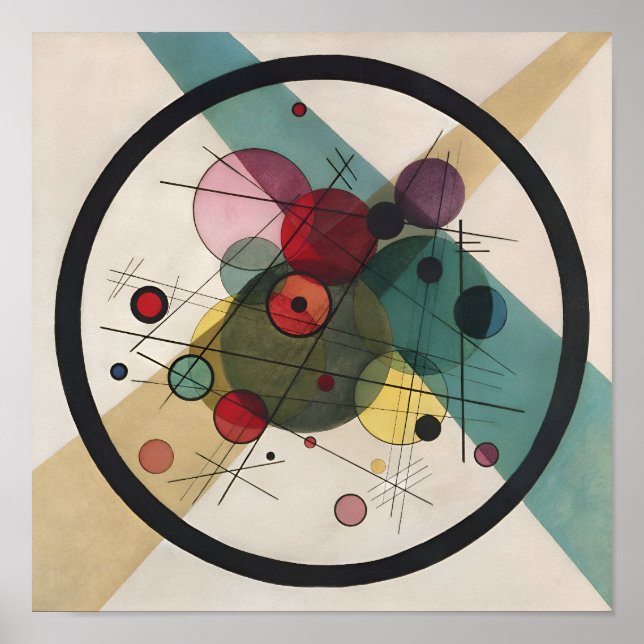 Affiche Wassily Kandinsky Cercles Dans Un Cercle (Devant)
