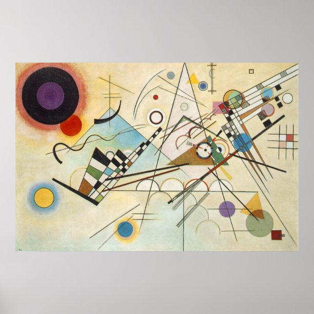 Affiche Wassily Kandinsky-Composition IV 1911-Abstraite (Devant)