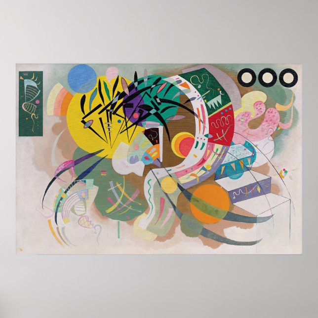 Affiche WASSILY KANDINSKY - Courbe dominante (Devant)