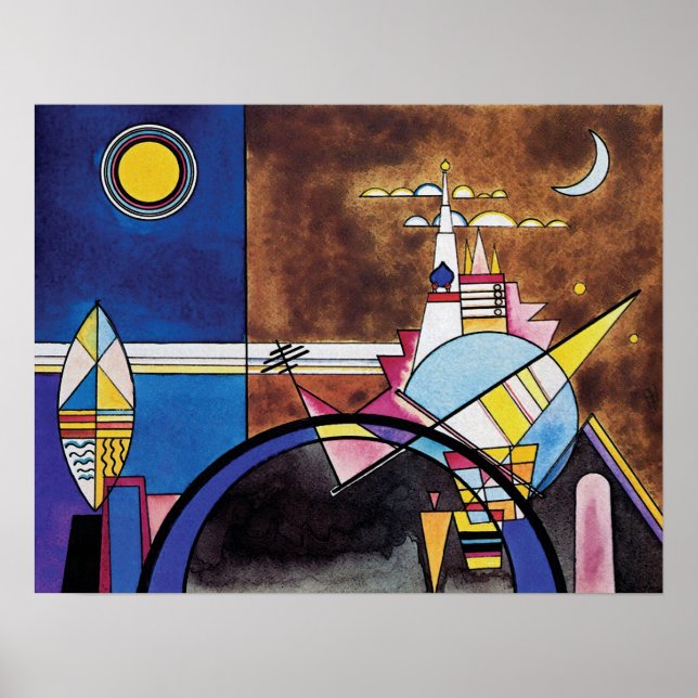 Affiche Wassily Kandinsky - Grande Porte De Kiev Abstrait (Devant)