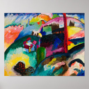 Affiche Wassily Kandinsky : Paysage avec cheminée d'usine
