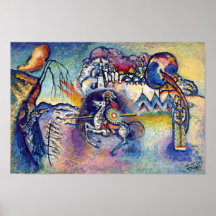 Affiche Wassily Kandinsky - Saint George et les cavaliers