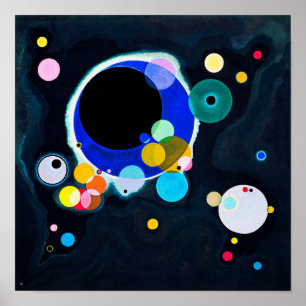 Affiche Wassily Kandinsky: Several Circles